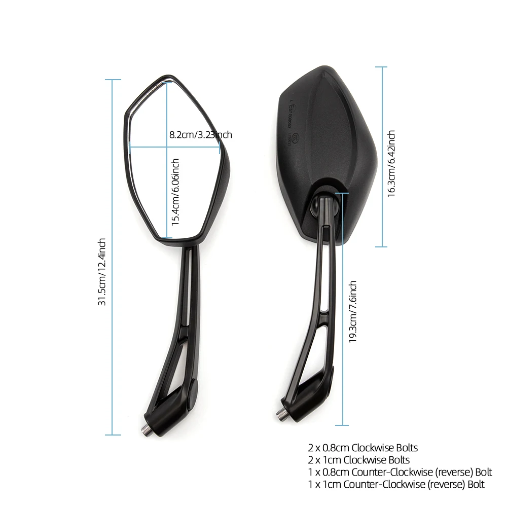 Universal 8mm 10mm Motorcycle Rear View Mirror Motorbike Rearview Mirrors Motocross Back Side Mirror for Kawsaki ER6N Versys 650
Universal 8mm 10mm Motorcycle Rear View Mirror Motorbike Rearview Mirrors Motocross Back Side Mirror for Kawsaki ER6N Versys 650