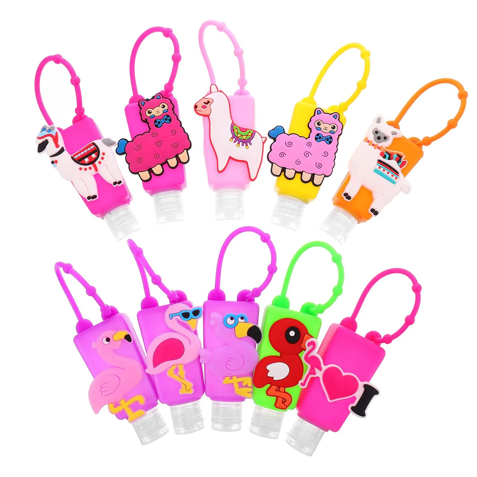 10Pcs Silicone Cover Empty Lotion Bottles Cartoon Design Mini Portable Reusable Flip Hand Gel Container Travel Use
10Pcs Silicone Cover Empty Lotion Bottles Cartoon Design Mini Portable Reusable Flip Hand Gel Container Travel Use