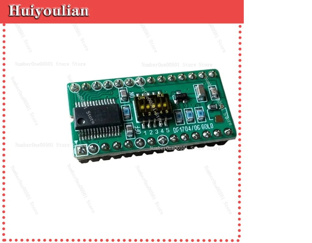 Gold Plated DF1704 DF1706 NOS to SM5813AP T Module Digital Audio DAC Converter Board
Gold Plated DF1704 DF1706 NOS to SM5813AP T Module Digital Audio DAC Converter Board