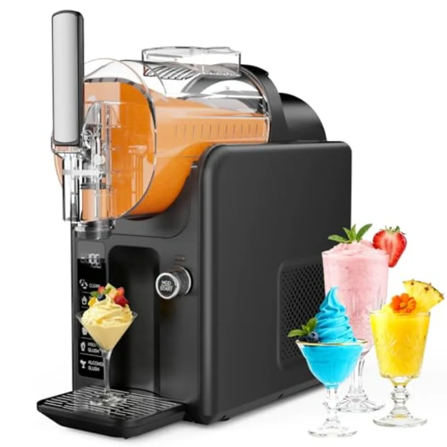 Slushie Machine for Home 85oz Slushy and Ice Cream Maker No Ice Needed Frozen Drink Maker with 5 Presets Quiet Auto-Clean LED D
Slushie Machine for Home 85oz Slushy and Ice Cream Maker No Ice Needed Frozen Drink Maker with 5 Presets Quiet Auto-Clean LED D