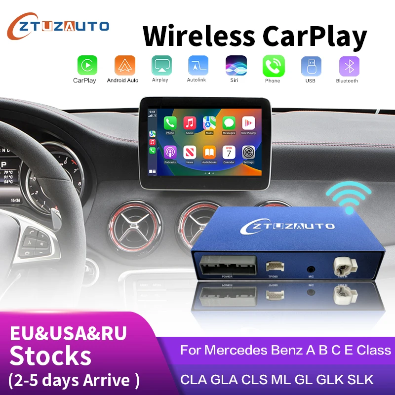 Для Mercedes Benz A-Class W176 B-Class W246 GLA CLA 2015-2019 беспроводной CarPlay Android автоматический декодер с зеркальной связью AirPlay
Для Mercedes Benz A-Class W176 B-Class W246 GLA CLA 2015-2019 беспроводной CarPlay Android автоматический декодер с зеркальной связью AirPlay