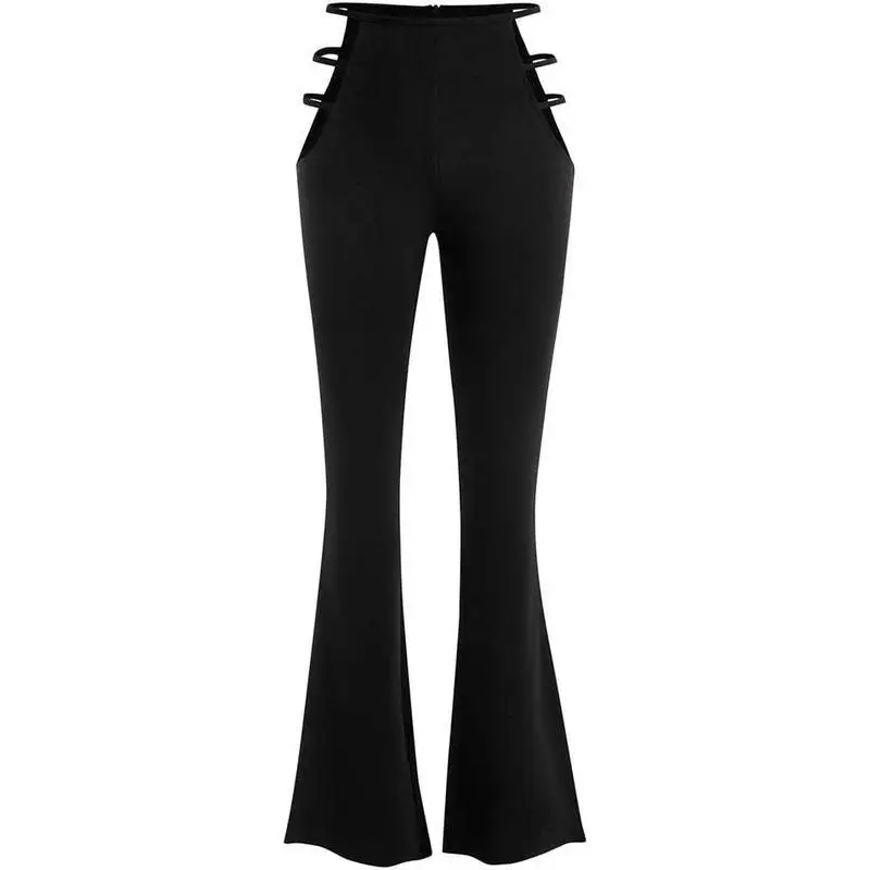 Low Waist Hollow out Flared Pants Neutral Style Casual Trousers for Women Spring Season Other Material 100% Harlan Pants
Low Waist Hollow out Flared Pants Neutral Style Casual Trousers for Women Spring Season Other Material 100% Harlan Pants