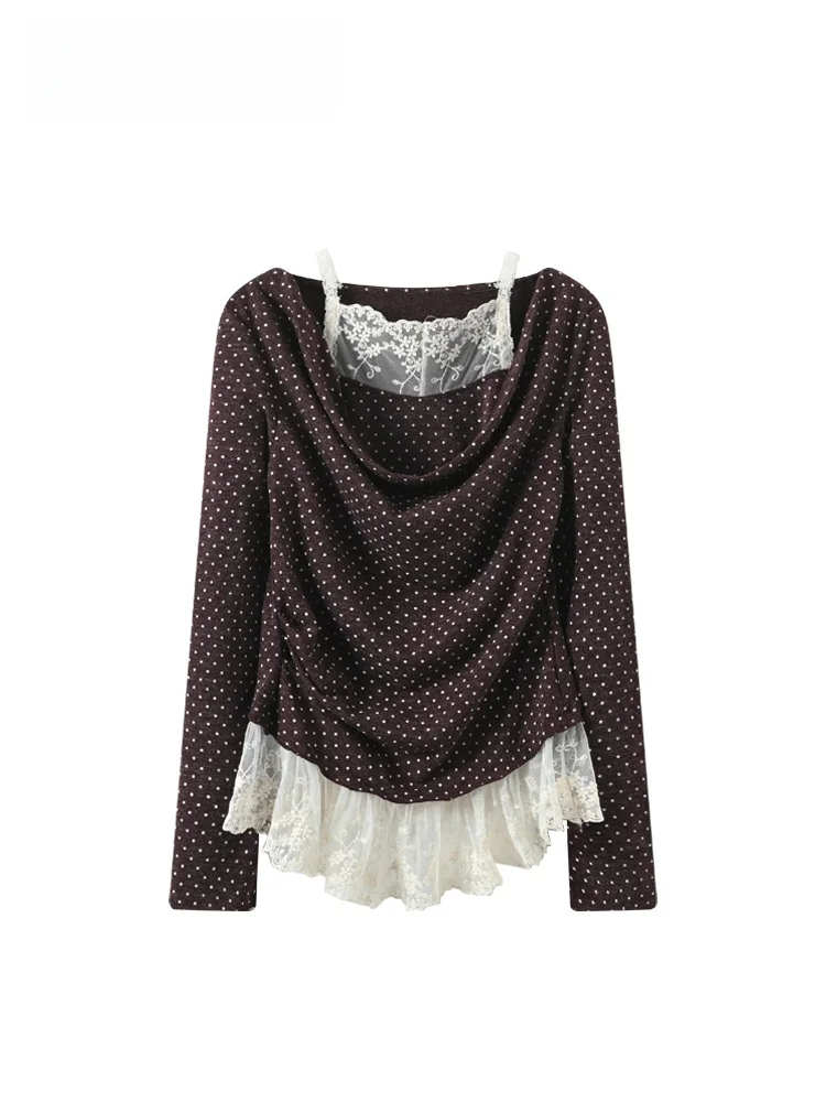 Cara CLUB plus Size Knitted Long Sve Lace Patchwork Women's Top Luxury Sle Slim Fit High Waist Autumn Faion plus Size
Cara CLUB plus Size Knitted Long Sve Lace Patchwork Women's Top Luxury Sle Slim Fit High Waist Autumn Faion plus Size