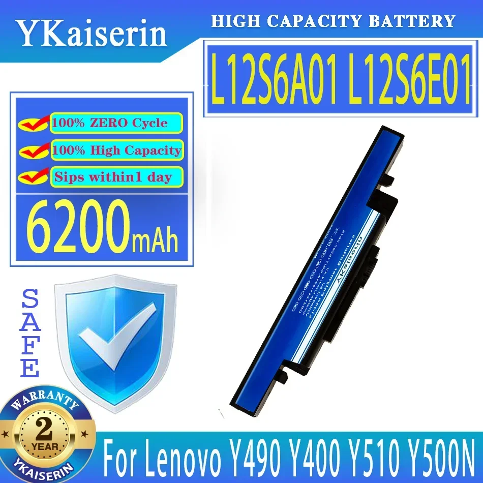 Аккумулятор YKaiserin L12S6A01 L12S6E01 6200 мАч для Lenovo Y490 Y490P Y400 Y410P Y400N Y500 Y510 Y500N Y510P Y430P Bateria
Аккумулятор YKaiserin L12S6A01 L12S6E01 6200 мАч для Lenovo Y490 Y490P Y400 Y410P Y400N Y500 Y510 Y500N Y510P Y430P Bateria