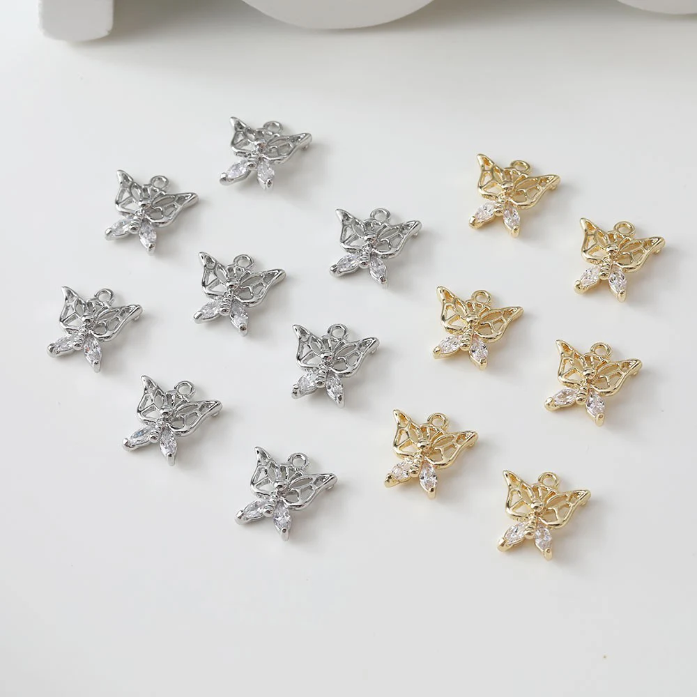6PCS Exquisite Hollow Butterfly Pendant 14K Gold Plated Brass Jewelry DIY Making Findings Accessories Supplies
6PCS Exquisite Hollow Butterfly Pendant 14K Gold Plated Brass Jewelry DIY Making Findings Accessories Supplies