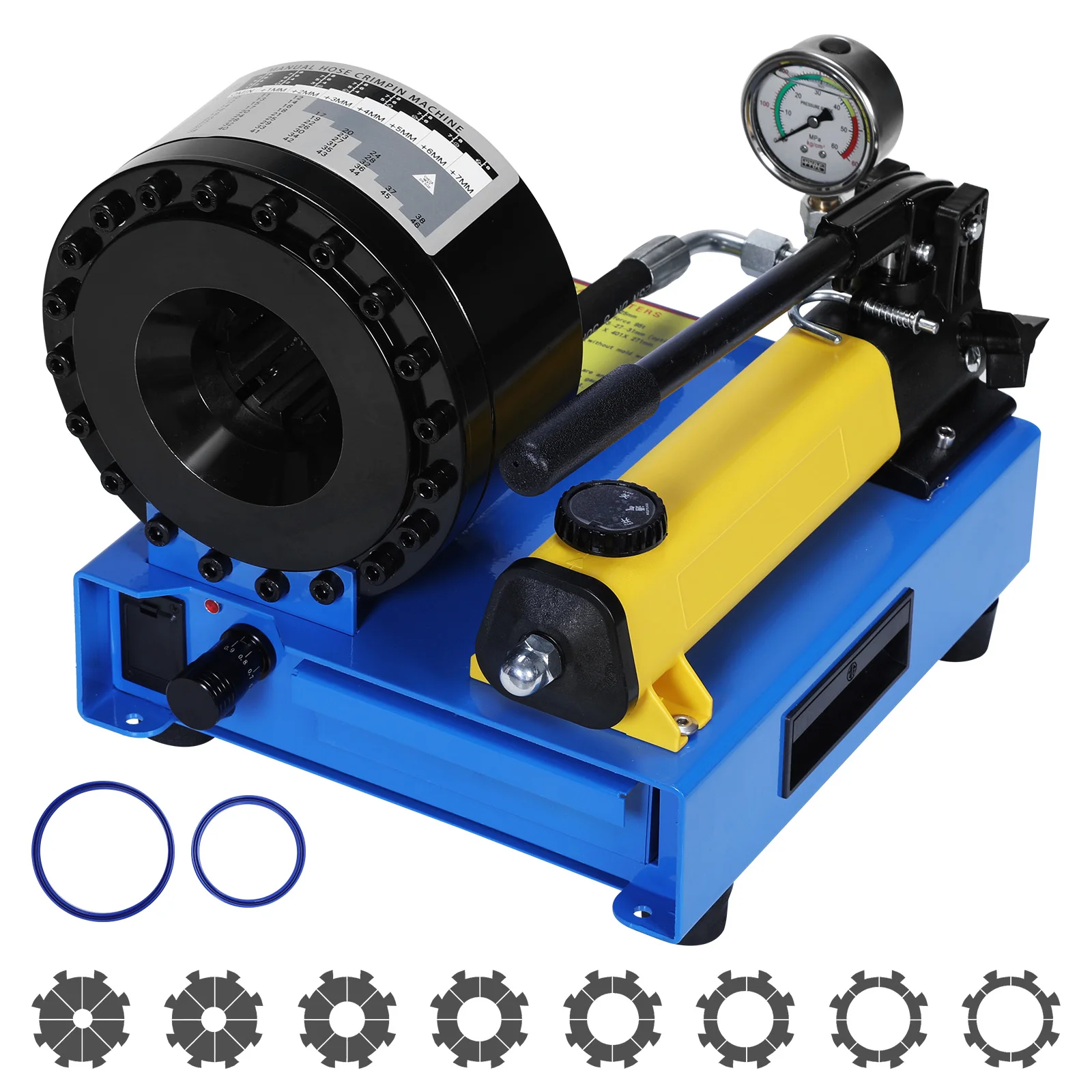 Hose Squeezing Machine With 8 Sets Dies 0.24-1.1 Inch Crimping Range 2000KN High Pressures for Automotive Industrial
Hose Squeezing Machine With 8 Sets Dies 0.24-1.1 Inch Crimping Range 2000KN High Pressures for Automotive Industrial