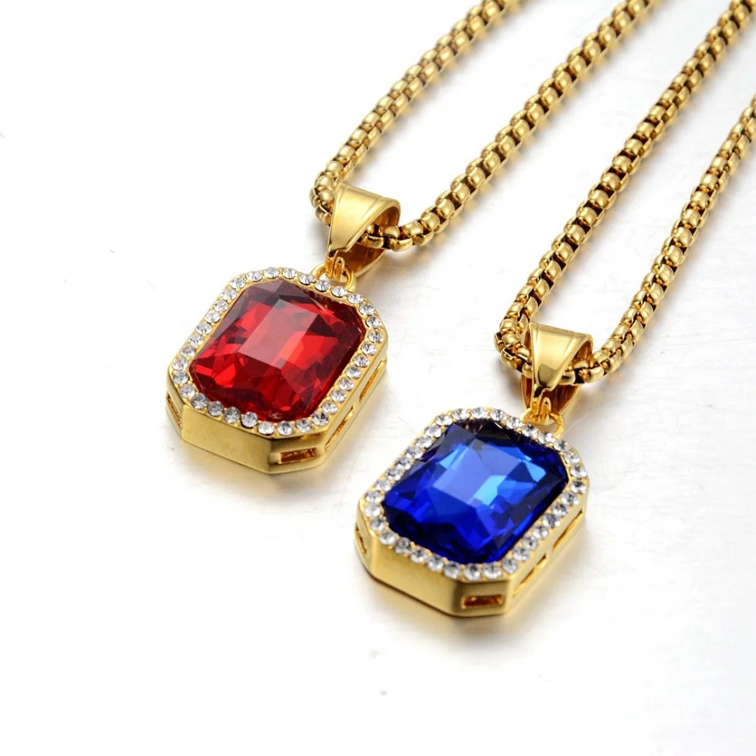 Hip Hop Iced Out Bling CZ Square Pendant Gold Color Stainless Steel Rapper Necklace for Men Women Hiphop Punk Rock Jewelry Gift
Hip Hop Iced Out Bling CZ Square Pendant Gold Color Stainless Steel Rapper Necklace for Men Women Hiphop Punk Rock Jewelry Gift
