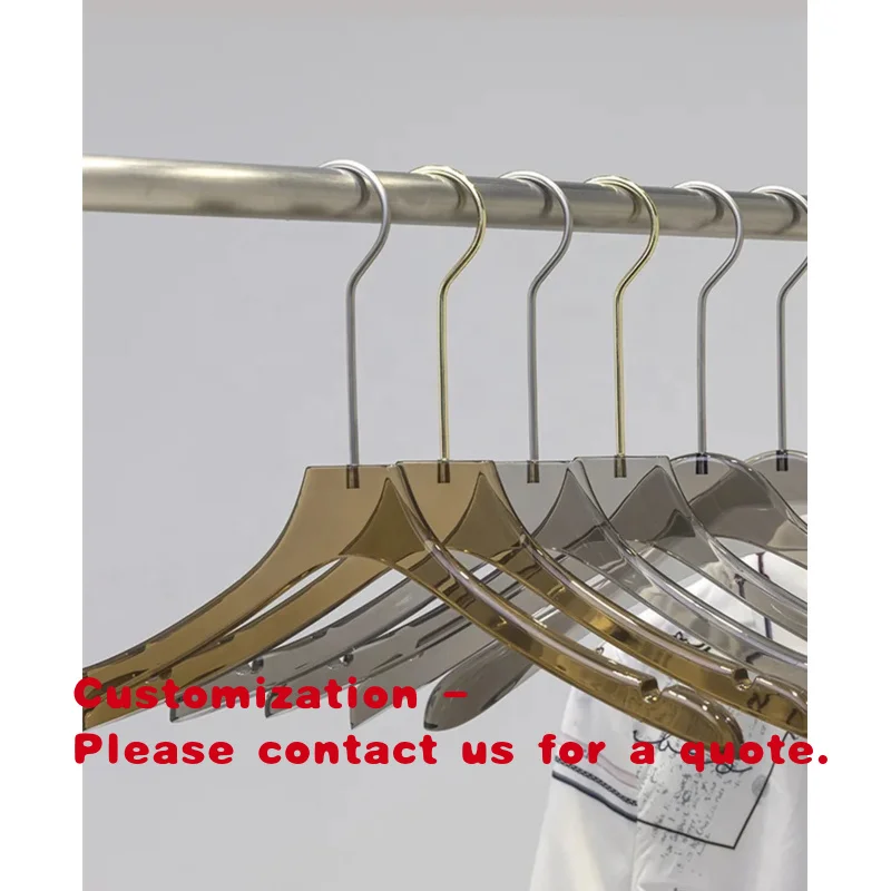 custom.Boutique Clothing Store Luxury Glitter Transparent Wedding Cloth Hangers Coat Acrylic Hanger With Clip Silver
custom.Boutique Clothing Store Luxury Glitter Transparent Wedding Cloth Hangers Coat Acrylic Hanger With Clip Silver