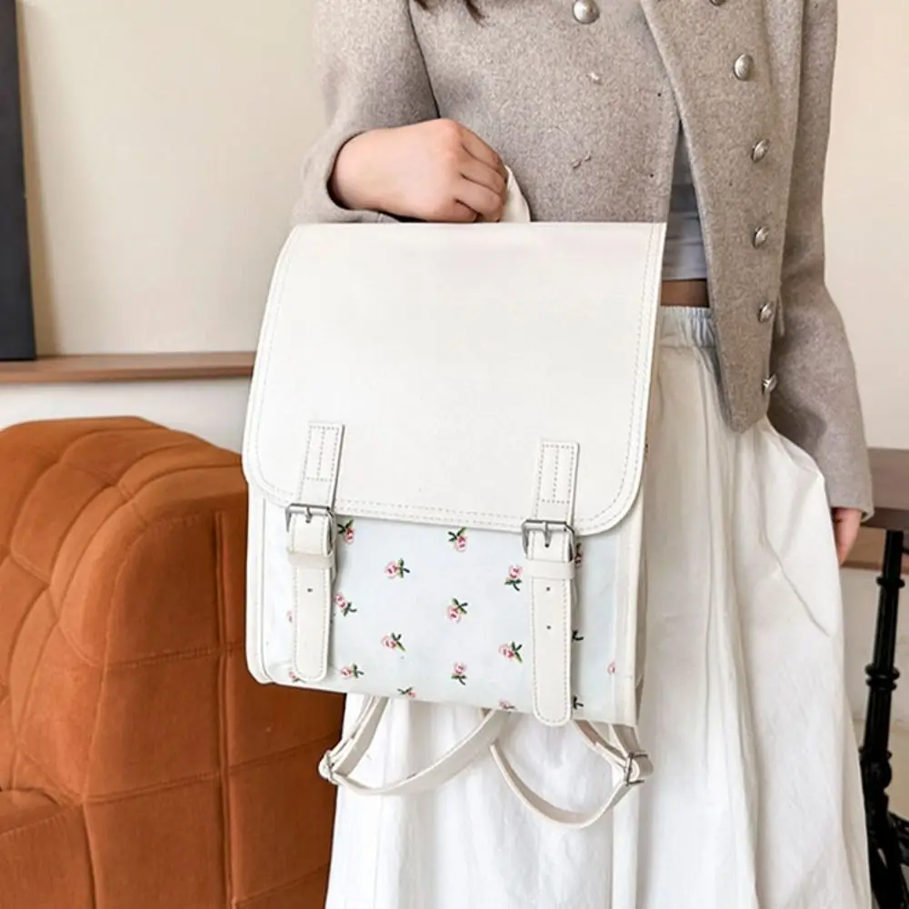 Сумочка, модный рюкзак с клапаном, эстетический большой вместительный школьный рюкзак из искусственной кожи с откидной крышкой, школьный рюкзак на молнии с цветком в студенческом стиле
Сумочка, модный рюкзак с клапаном, эстетический большой вместительный школьный рюкзак из искусственной кожи с откидной крышкой, школьный рюкзак на молнии с цветком в студенческом стиле