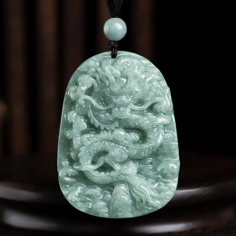 Natural Myanmar Jade Zodiac Dragon Pendant Ice Dragon Pendant for Men and Women
Natural Myanmar Jade Zodiac Dragon Pendant Ice Dragon Pendant for Men and Women