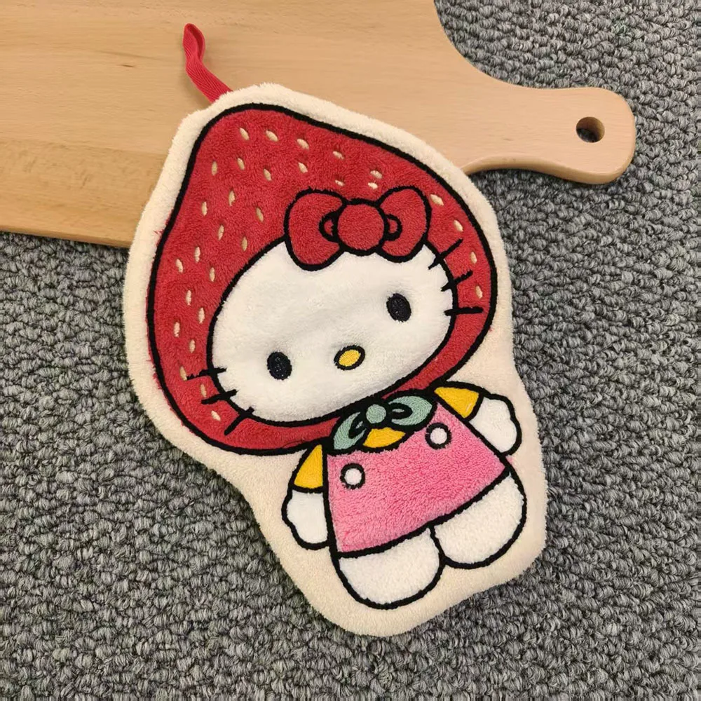 Sanrio Hello Kitty My Melody Pochacco Kawaii, милое полотенце для рук, впитывающее воду, из кораллового флиса, для декора кухни, быстросохнущее полотенце для девочек
Sanrio Hello Kitty My Melody Pochacco Kawaii, милое полотенце для рук, впитывающее воду, из кораллового флиса, для декора кухни, быстросохнущее полотенце для девочек