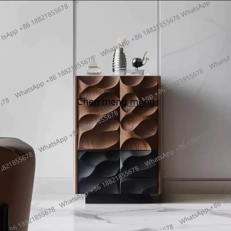 Italian minimalist walnut solid wood chest cabinet living room wall locker bedroom storage cabinet
Italian minimalist walnut solid wood chest cabinet living room wall locker bedroom storage cabinet
