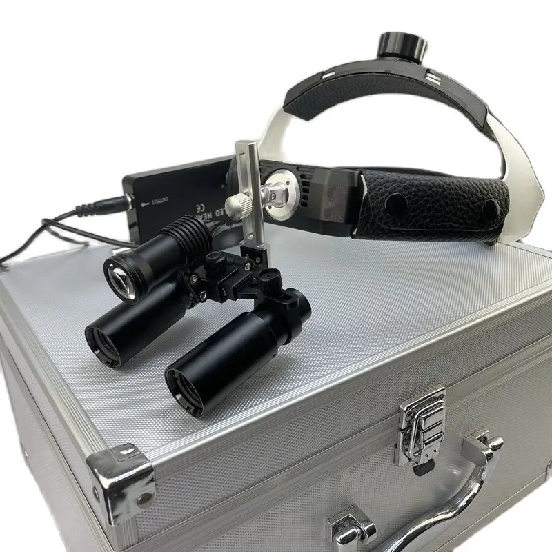 4X/5X/6X Dental Loupes 280-600 MM ENT Dentist Binocular Headband Magnifier Lupa w 5W Surgery Medical Headlamp Lithium Battery
4X/5X/6X Dental Loupes 280-600 MM ENT Dentist Binocular Headband Magnifier Lupa w 5W Surgery Medical Headlamp Lithium Battery