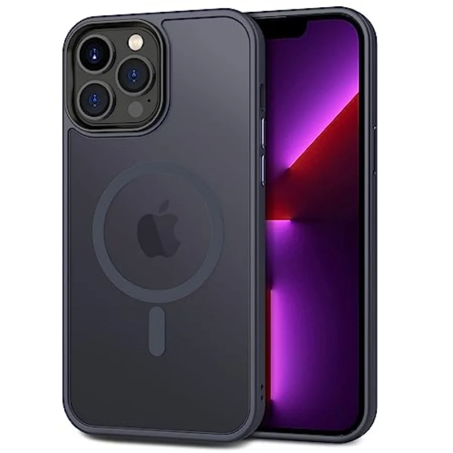 Magnetic Case for iPhone 13 Pro 6.1 inch-Compatible with MagSafe Magnetic Car Phone Mount, Not Yellowing Anti-Scratch Dark Blue
Magnetic Case for iPhone 13 Pro 6.1 inch-Compatible with MagSafe Magnetic Car Phone Mount, Not Yellowing Anti-Scratch Dark Blue