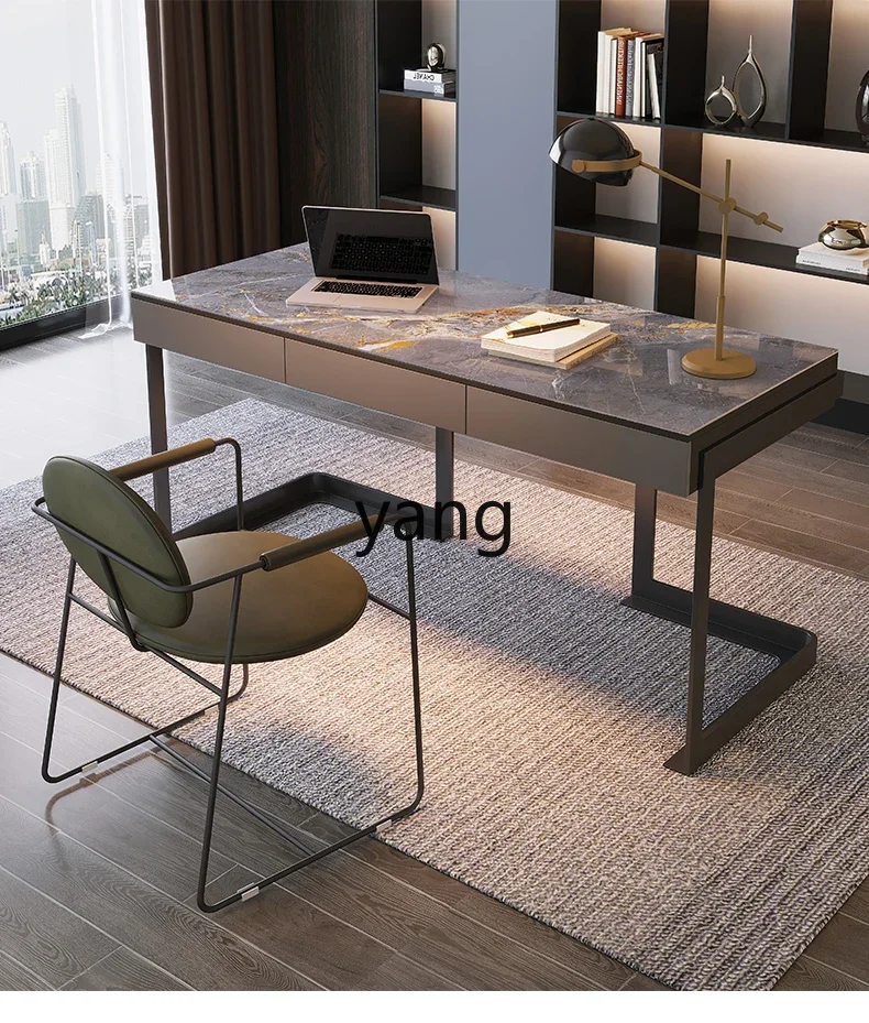 LTT Italian minimalist desk light luxury household slate solid wood computer desk small apartment desk
LTT Italian minimalist desk light luxury household slate solid wood computer desk small apartment desk