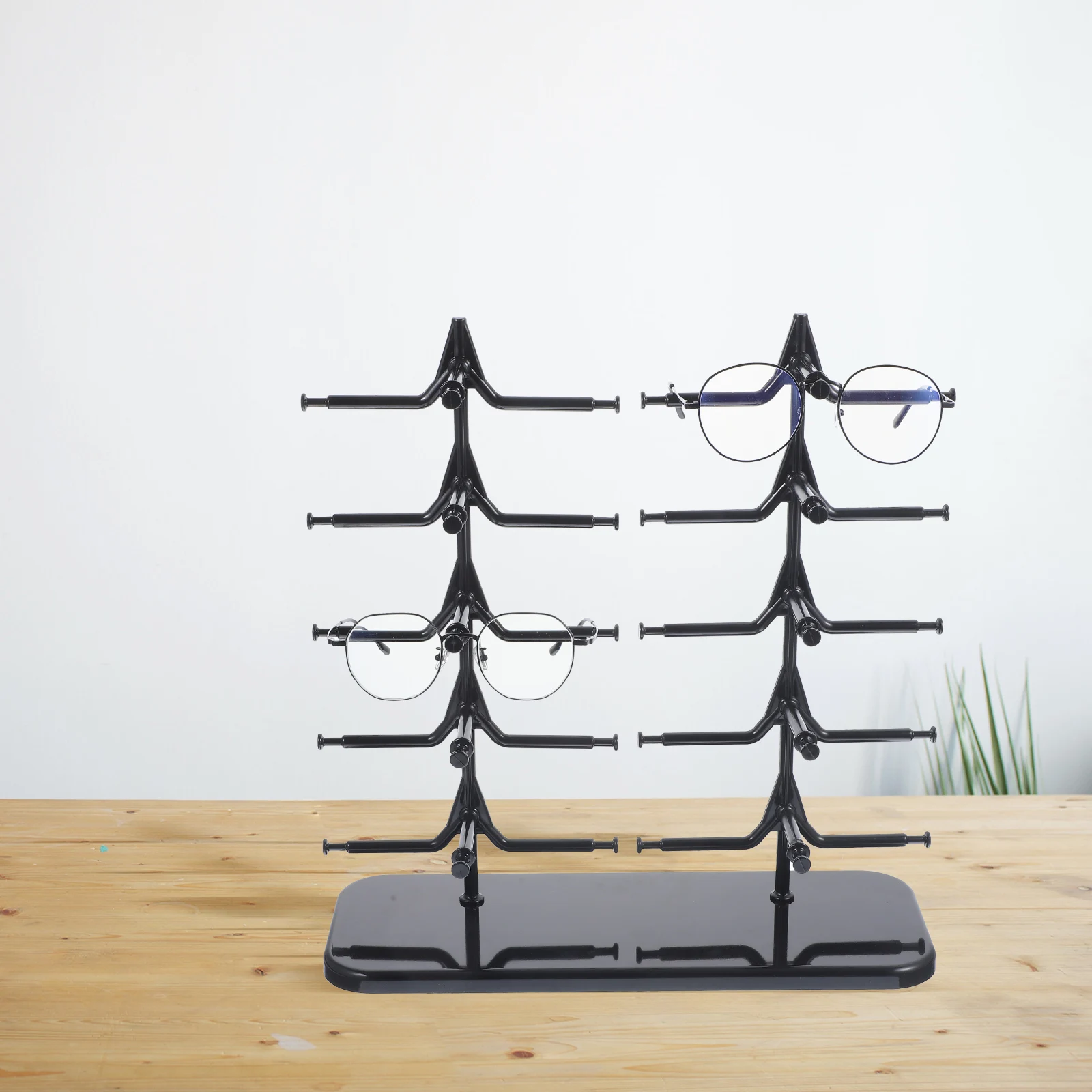 Black Glasses Display Rack Sunglasses Holder Eyewear Stand PP Material Organzier For Home Office Use Save Space
Black Glasses Display Rack Sunglasses Holder Eyewear Stand PP Material Organzier For Home Office Use Save Space