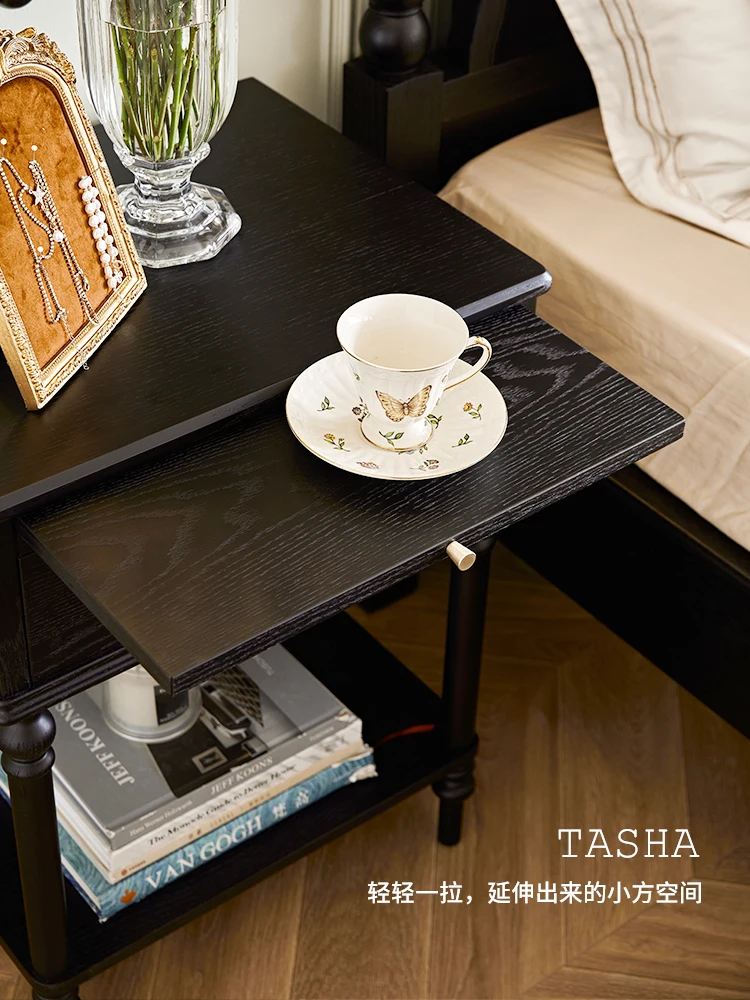French Retro Solid Wood Bedside Small Apartment Bedroom Storage Living Room Small Table
French Retro Solid Wood Bedside Small Apartment Bedroom Storage Living Room Small Table