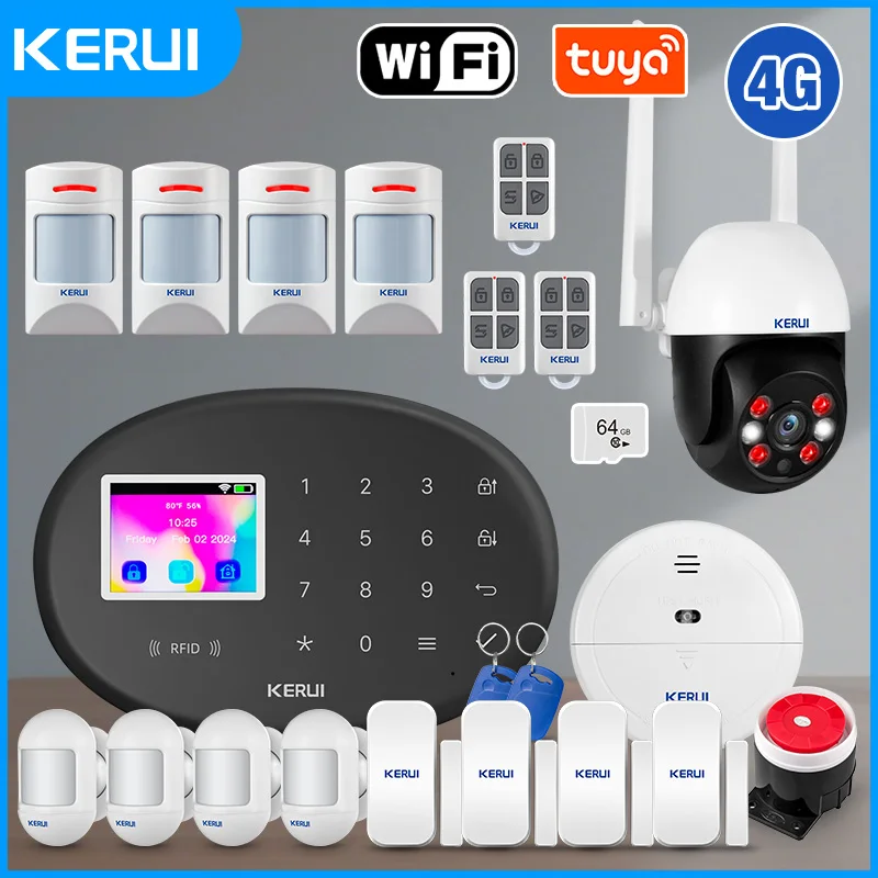 KERUI Бытовая сигнализация для дома W204 WIFI 4G + 2G Двойная сеть для домашней охранной сигнализации с датчиком двери сирены
KERUI Бытовая сигнализация для дома W204 WIFI 4G + 2G Двойная сеть для домашней охранной сигнализации с датчиком двери сирены