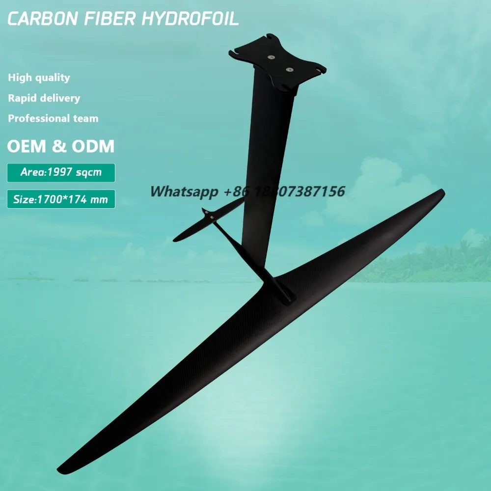 New Design ART V2 1700 Carbon Hydrofoil Carbon Fiber Wing Foil Kite Surfing Hydrofoil for Long Distance Pumping
New Design ART V2 1700 Carbon Hydrofoil Carbon Fiber Wing Foil Kite Surfing Hydrofoil for Long Distance Pumping