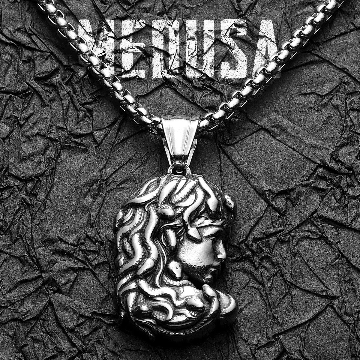 Greek Mythology Snake Hair Medusa Stainless Steel Men Necklaces Pendant Chain Amulet Vintage For Women Jewelry Gifts Wholesale
Greek Mythology Snake Hair Medusa Stainless Steel Men Necklaces Pendant Chain Amulet Vintage For Women Jewelry Gifts Wholesale