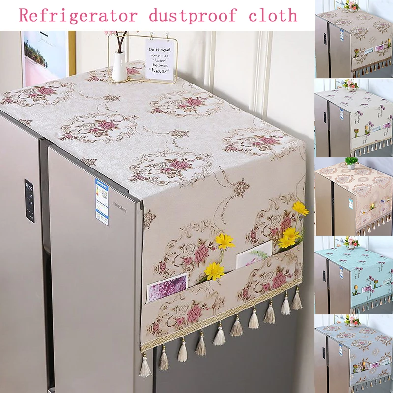 Floral Refrigerator Dustproof Cover Cabinet Fridge Dust Cover Home Textile Decor Tassel Washing Machine Universal Cover Cloth
Floral Refrigerator Dustproof Cover Cabinet Fridge Dust Cover Home Textile Decor Tassel Washing Machine Universal Cover Cloth