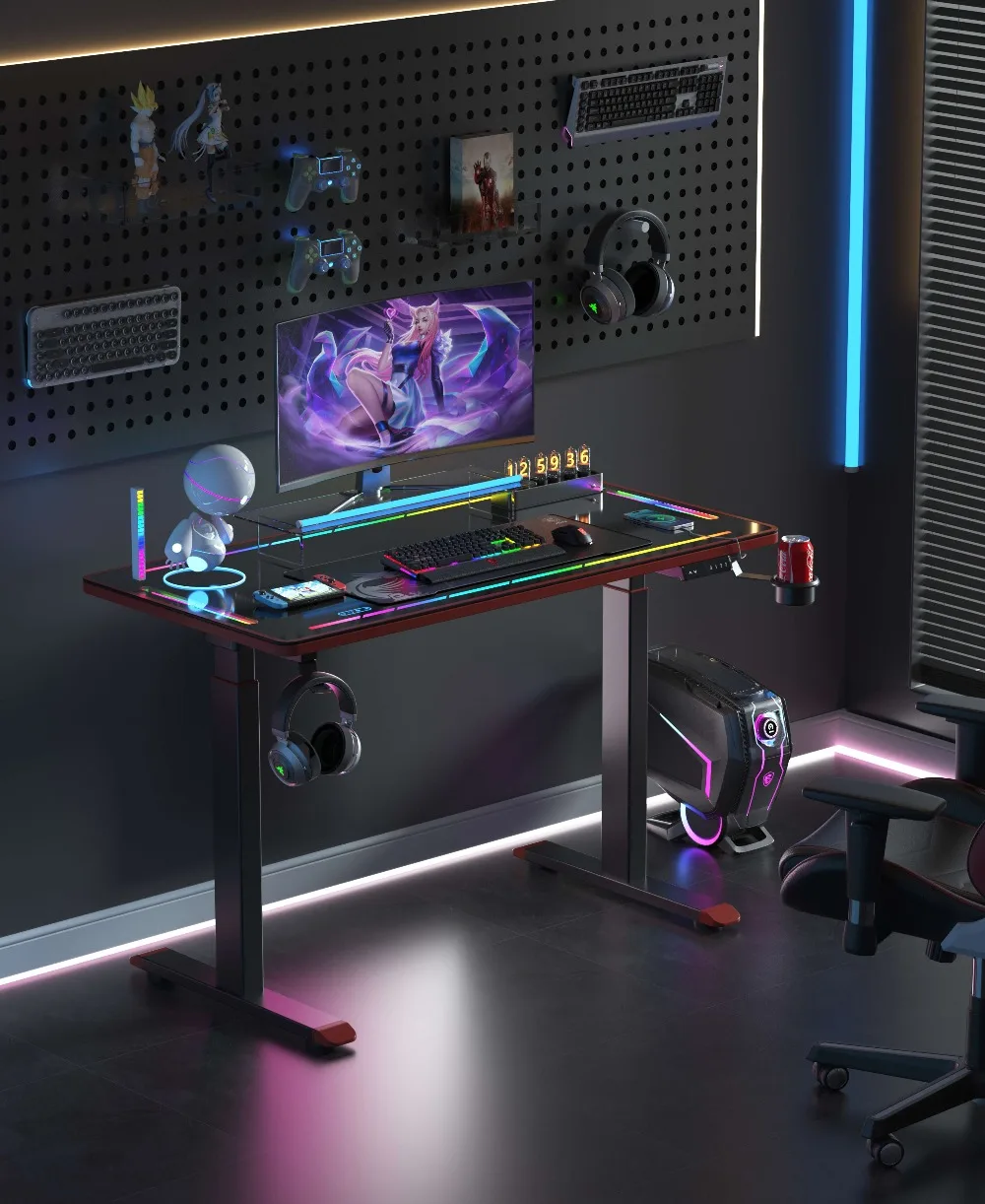 &c Customizable Dual Motor Standing Gaming Desk Adjustable Height Computer Desk Top Iron Furniture for Office
&c Customizable Dual Motor Standing Gaming Desk Adjustable Height Computer Desk Top Iron Furniture for Office
