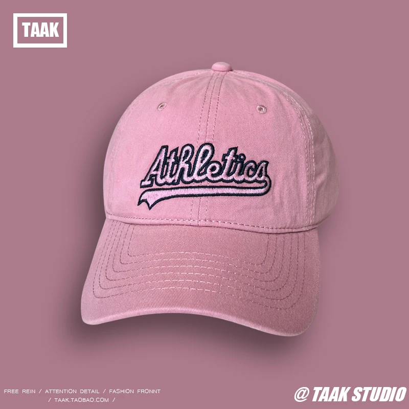 Washed Pink Baseball Cap Women's Summer Versatile Big Head Circumference Face-Looking Small Peaked Cap Fashion
Washed Pink Baseball Cap Women's Summer Versatile Big Head Circumference Face-Looking Small Peaked Cap Fashion