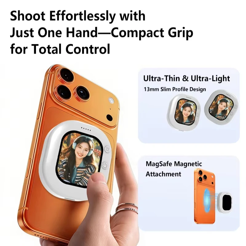 Mini Wireless Magnetic Phone Screen Projector Mobile Phone Rear Camera Selfie Video Camera for Vlog Live Selfie Screen
Mini Wireless Magnetic Phone Screen Projector Mobile Phone Rear Camera Selfie Video Camera for Vlog Live Selfie Screen
