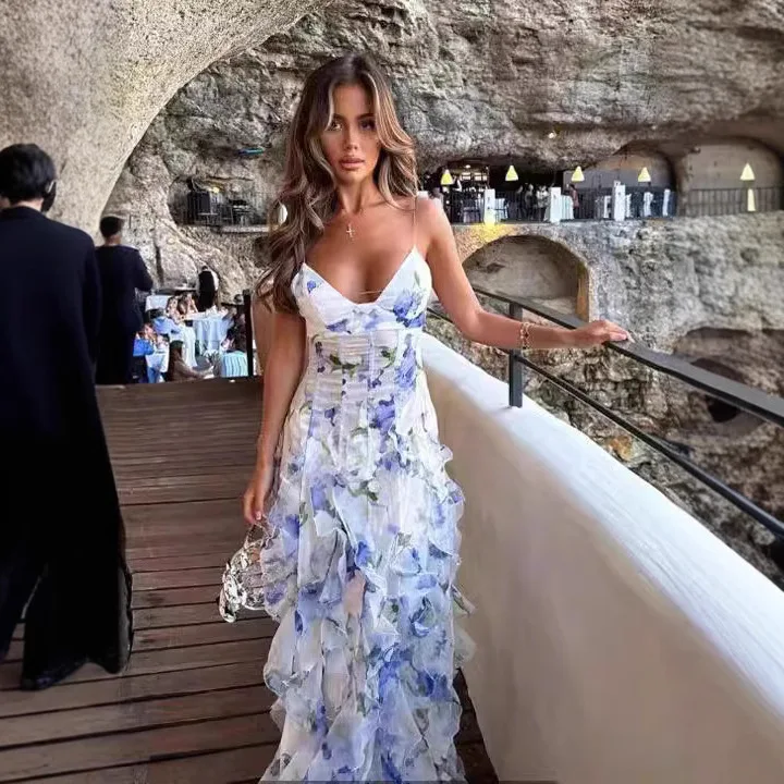 025 New Spring and Summer Strapless Women's Fashion Chiffon Printing Fairy Long Temperament Evening Dress Dresses
025 New Spring and Summer Strapless Women's Fashion Chiffon Printing Fairy Long Temperament Evening Dress Dresses