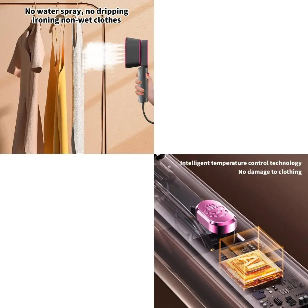 Portable Handheld Steamer and Iron 1000W Travel Fabric Iron Fabric Clothing Steamer Suitable for Travel and Home Use
Portable Handheld Steamer and Iron 1000W Travel Fabric Iron Fabric Clothing Steamer Suitable for Travel and Home Use