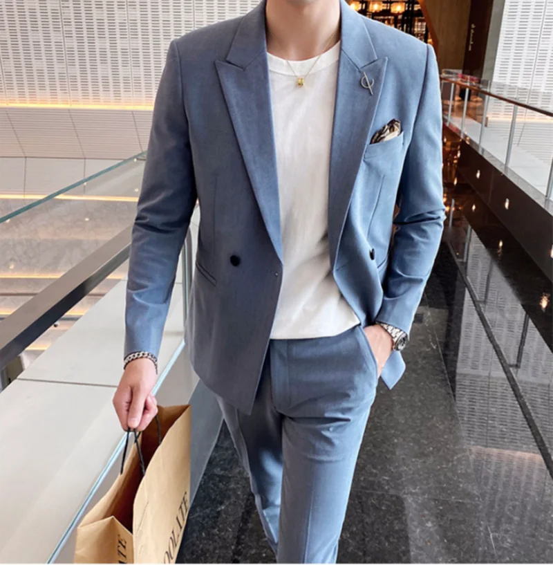 High Quality Plus Size S-5XL (suit + trousers) Fashion Casual Business Work Elegant Wedding Dress Party Men Slim Suit Two Piece
High Quality Plus Size S-5XL (suit + trousers) Fashion Casual Business Work Elegant Wedding Dress Party Men Slim Suit Two Piece