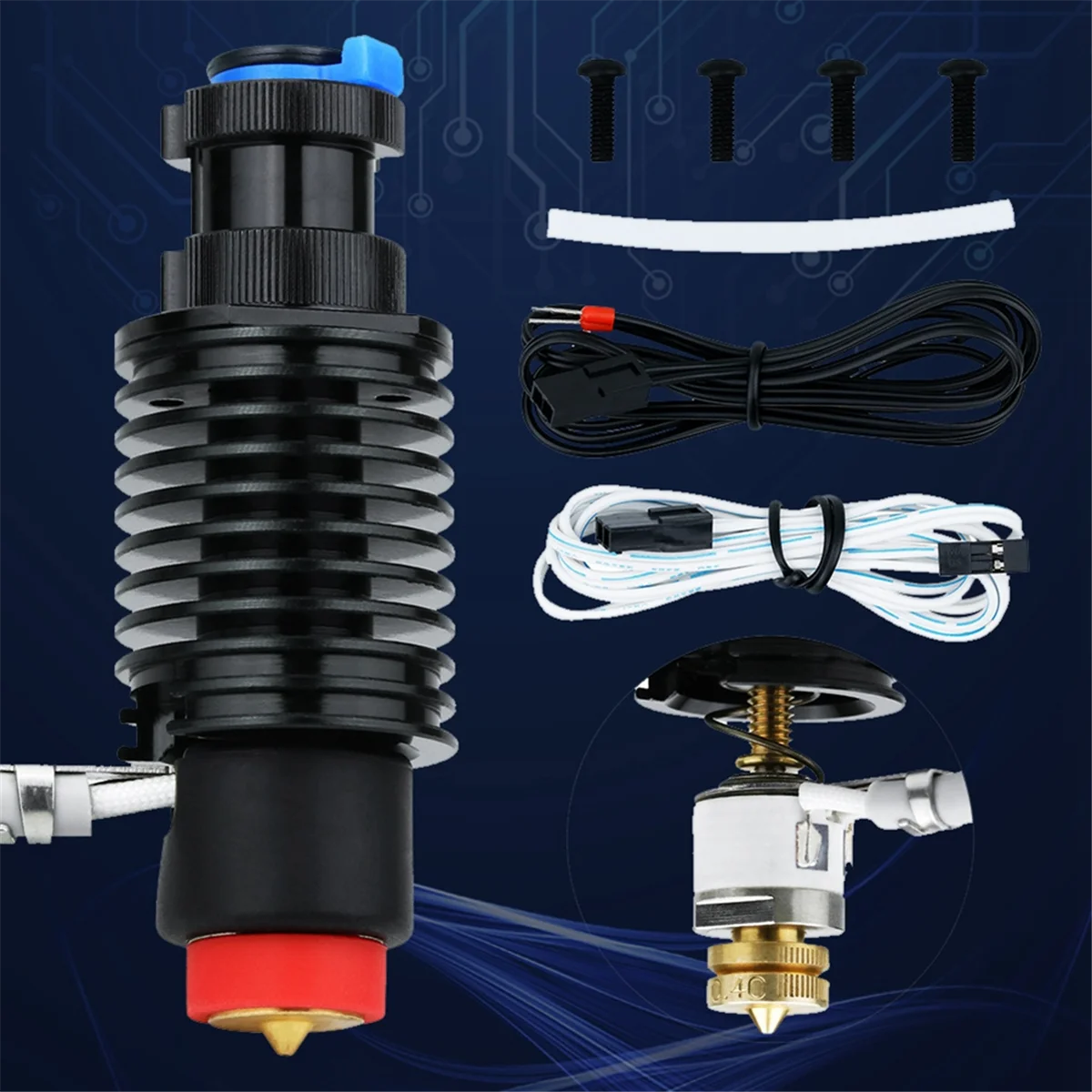 A44M для E3D Revo Hotend Kit V6, латунная насадка для радиатора, керамический нагревательный сердечник, термистор 104Nt для деталей 3D-принтера E3D Revo
A44M для E3D Revo Hotend Kit V6, латунная насадка для радиатора, керамический нагревательный сердечник, термистор 104Nt для деталей 3D-принтера E3D Revo