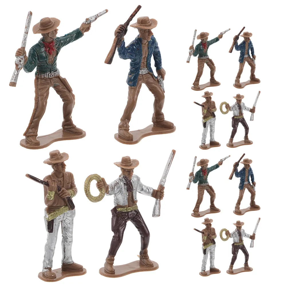 12Pcs Western Cowboy Figures Set Detailed Plastic Cowboys for Educational Play Party Decorations Mini
12Pcs Western Cowboy Figures Set Detailed Plastic Cowboys for Educational Play Party Decorations Mini