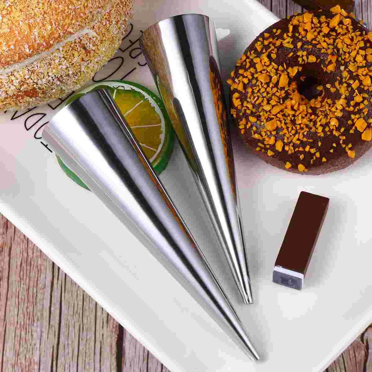 9 Pcs Baking Mold Stainless Steel Conical Shaped Croissant Mould Bread Shaping Tools Reusable Food Grade Safe Storage
9 Pcs Baking Mold Stainless Steel Conical Shaped Croissant Mould Bread Shaping Tools Reusable Food Grade Safe Storage
