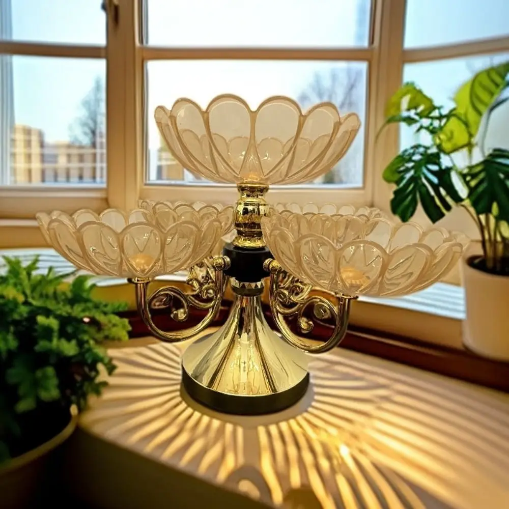 Elegant Rotating Snack Serving Tray Light Luxury Multi-Layered Rotating Fruit Tray Flower Shaped Imitation Crystal
Elegant Rotating Snack Serving Tray Light Luxury Multi-Layered Rotating Fruit Tray Flower Shaped Imitation Crystal