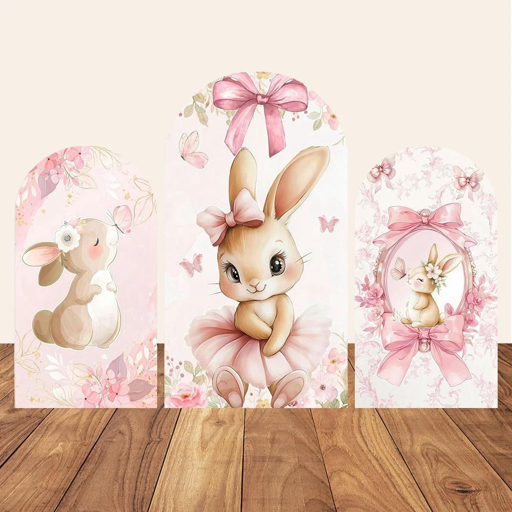 Easter Bunny Rabbit One Birthday Arch Backdrop Cover Pink Dress Floral Bowknot Sweetheart Girl Cake Party Decor Photo Wall
Easter Bunny Rabbit One Birthday Arch Backdrop Cover Pink Dress Floral Bowknot Sweetheart Girl Cake Party Decor Photo Wall