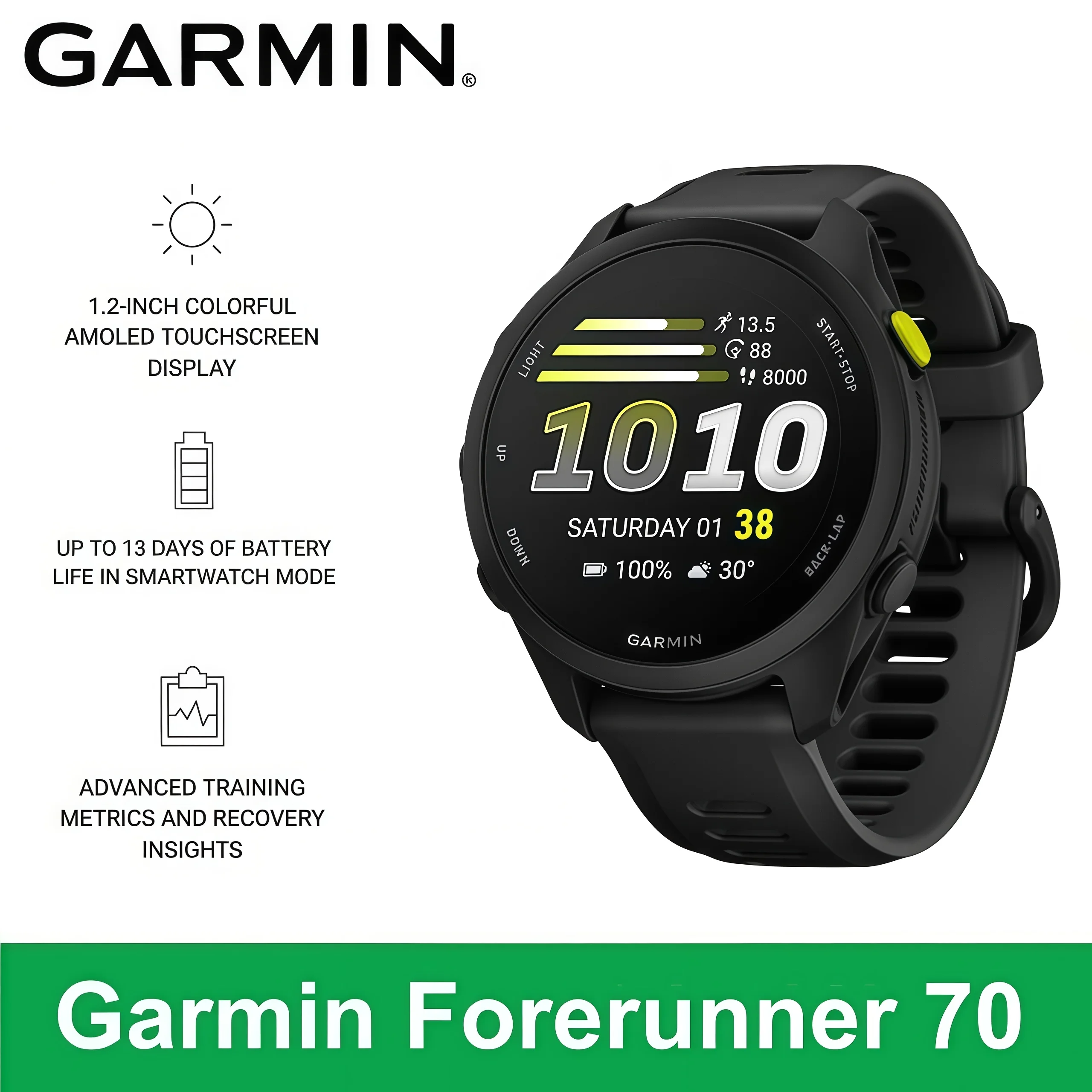 Garmin Forerunner 70 Running Smartwatch
Garmin Forerunner 70 Running Smartwatch