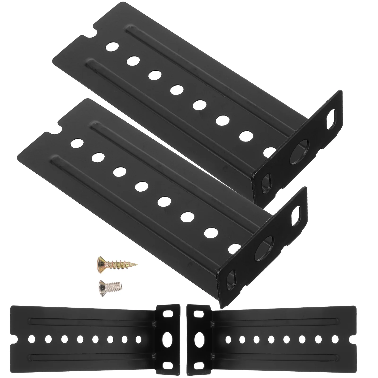 4 Pcs Rails Slide Lifting Ear Accessories Mount Drawer Slides Brackets Lugs Black Stainless Steel Rear Mounting for Glides
4 Pcs Rails Slide Lifting Ear Accessories Mount Drawer Slides Brackets Lugs Black Stainless Steel Rear Mounting for Glides
