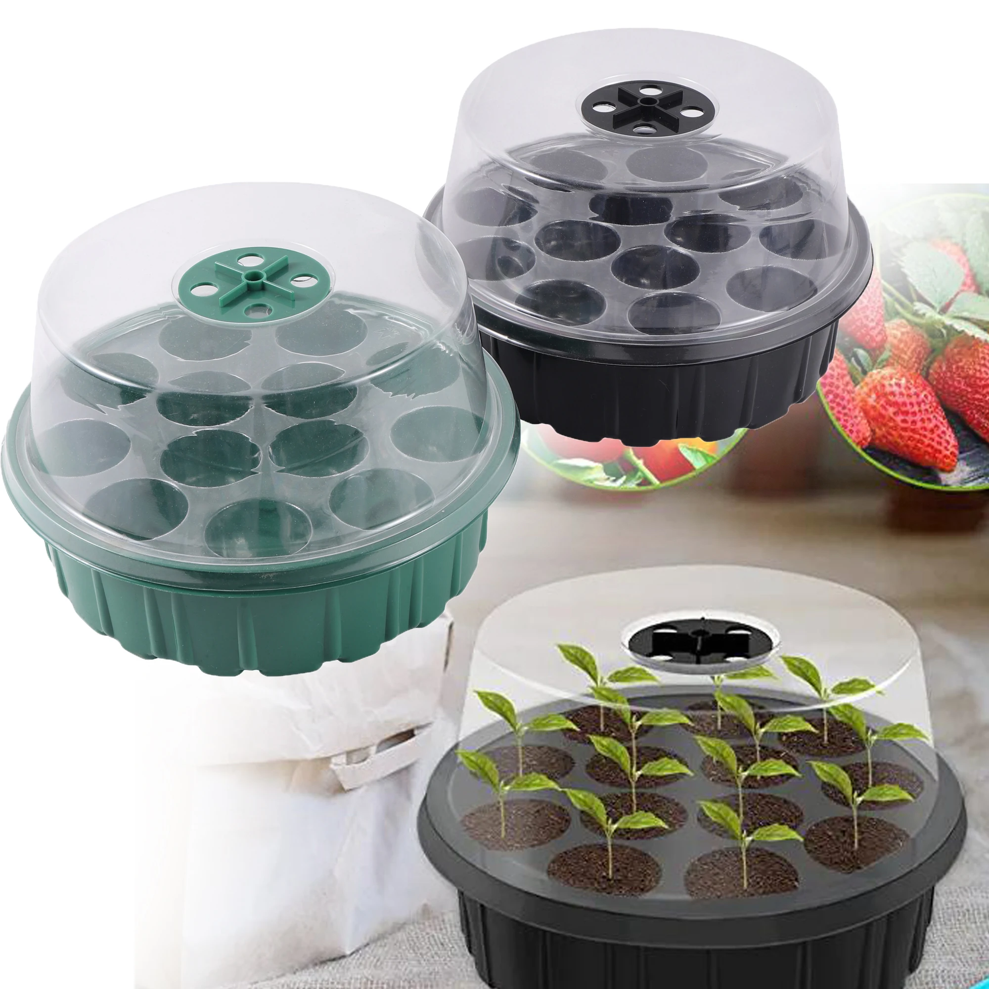 13-hole Round Nursery Box Round Plant Growth Tray Plant Propagation Pot Plastic Nursery Pot Plant Germination Tray
13-hole Round Nursery Box Round Plant Growth Tray Plant Propagation Pot Plastic Nursery Pot Plant Germination Tray