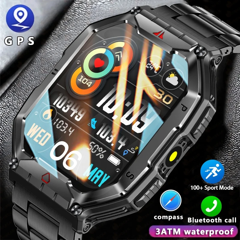 For Huawei Xiaomi GPS Outdoor Healthy Sports Smartwatch Men Bluetooth Call Health Detection 650Mah Waterproof Smart Watch
For Huawei Xiaomi GPS Outdoor Healthy Sports Smartwatch Men Bluetooth Call Health Detection 650Mah Waterproof Smart Watch