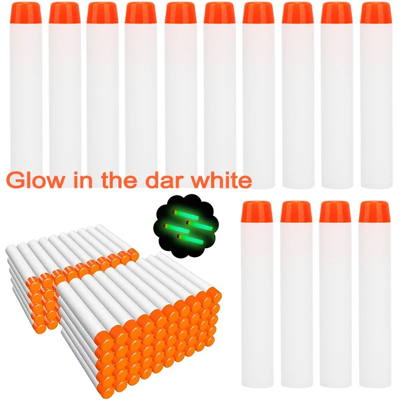 8P-Glow In Dark White Soft Refill Darts Foam Bullet Round Head Outdoor Game Toy Gun Spare Parts
8P-Glow In Dark White Soft Refill Darts Foam Bullet Round Head Outdoor Game Toy Gun Spare Parts