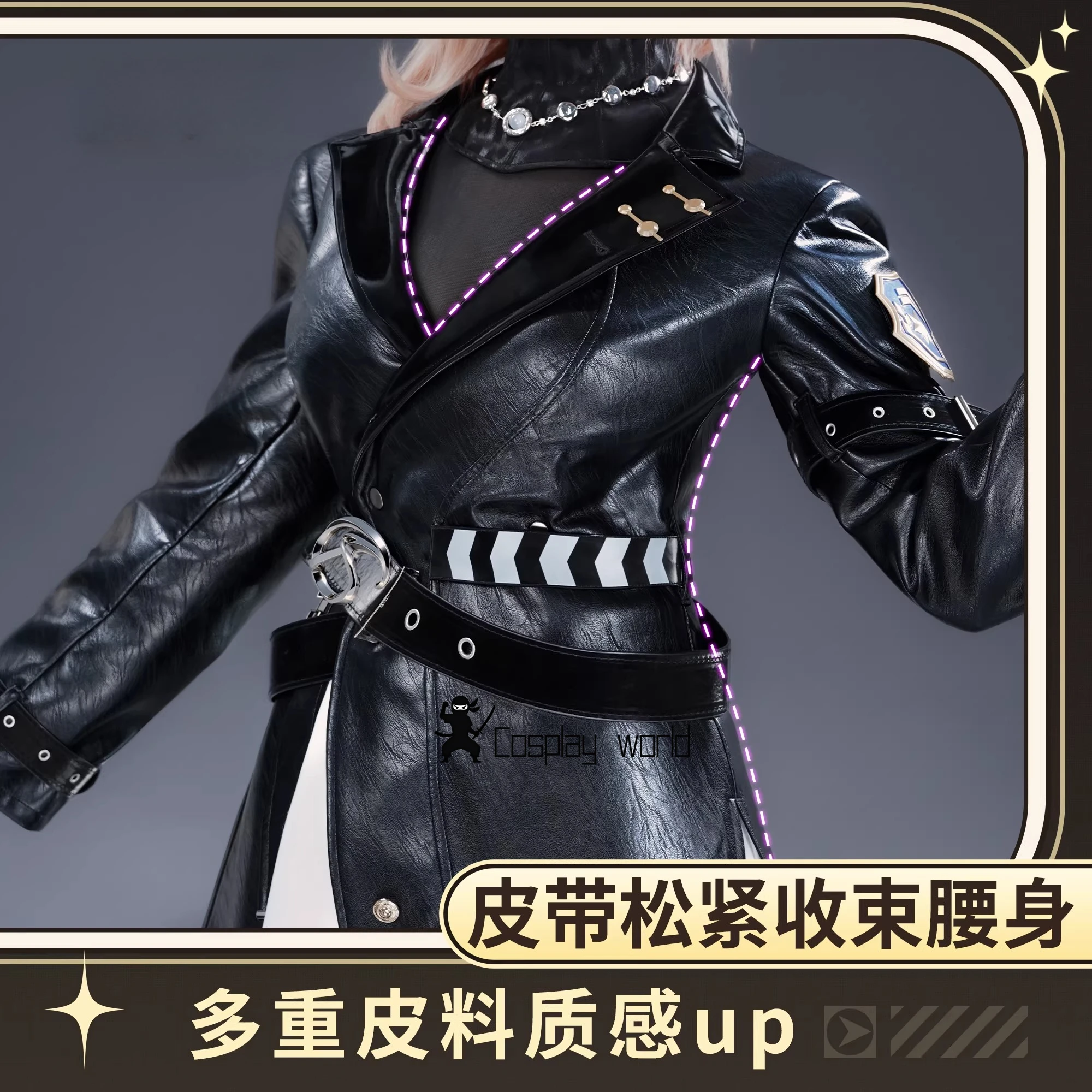 Xiu Ye Game Honkai Star Rail Cosplay Yōse Costume Cool leather Uniform Hallowen Carnival Christmas Party Play Role Clothes
Xiu Ye Game Honkai Star Rail Cosplay Yōse Costume Cool leather Uniform Hallowen Carnival Christmas Party Play Role Clothes