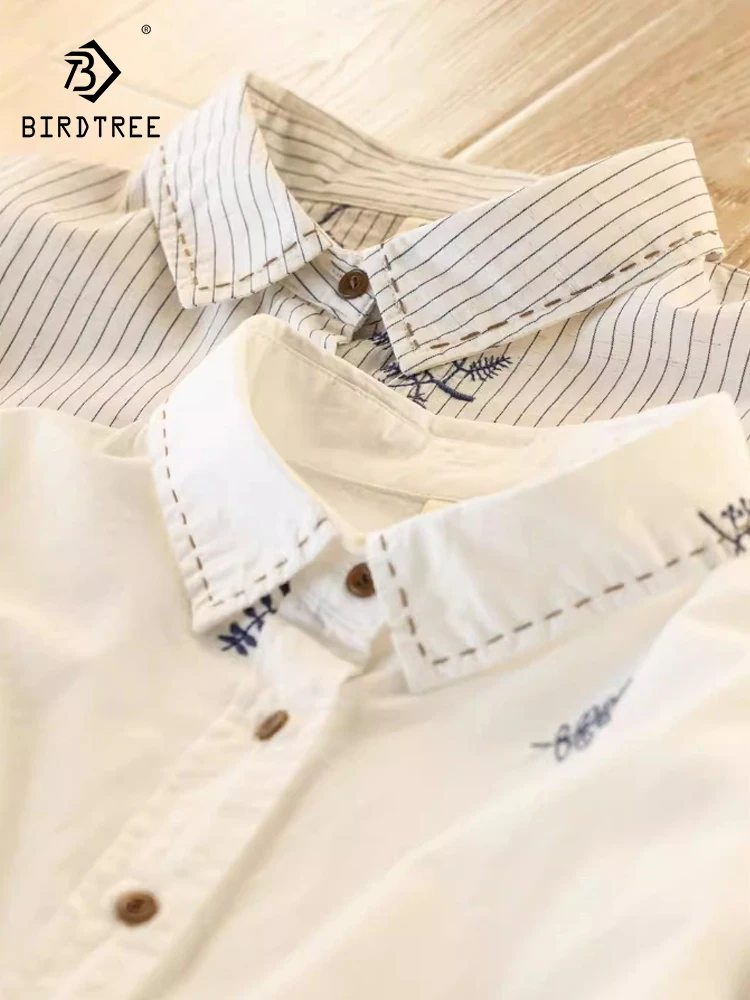 New 2026 Spring Women Cotton Long Sleeve Shirt, Turn-down Collar Embroidery, Mori Girl Vintage Japan Style Loose Blouse T62321CC
New 2026 Spring Women Cotton Long Sleeve Shirt, Turn-down Collar Embroidery, Mori Girl Vintage Japan Style Loose Blouse T62321CC