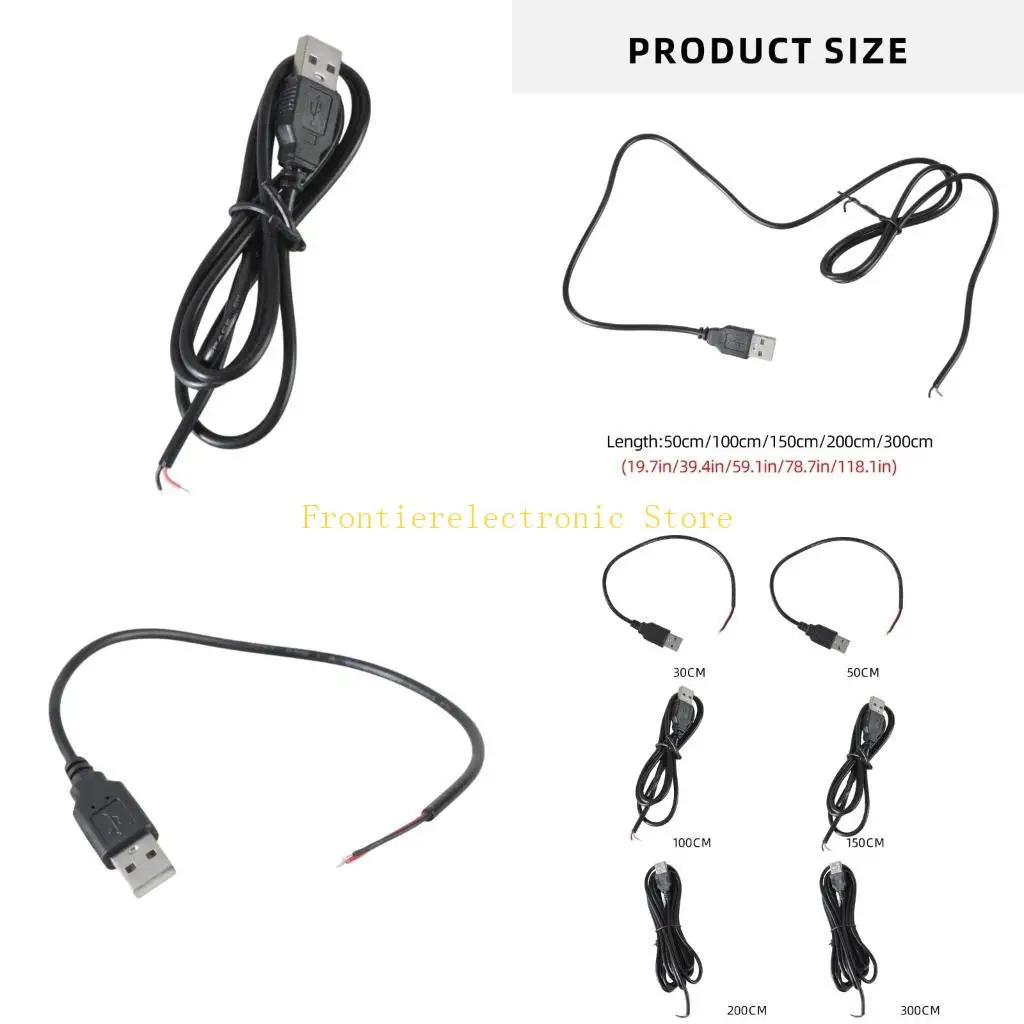 G8DB Portable USB Male Plug to 2pin Pigtail Extension Cable Cord 22AWG for LED Light
G8DB Portable USB Male Plug to 2pin Pigtail Extension Cable Cord 22AWG for LED Light