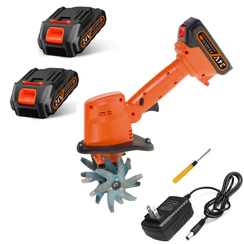Cordless Electric Tiller Cultivator Portable Electric Garden Rotavator For Garden Vegetable Field Greenhouse Garden Power Tool
Cordless Electric Tiller Cultivator Portable Electric Garden Rotavator For Garden Vegetable Field Greenhouse Garden Power Tool