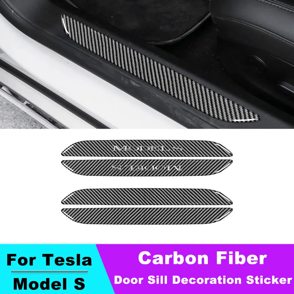 Carbon Fiber Car Front Rear Door Sill Decoration Sticker For Tesla Model 3 Accessories Pedal Protection Strip
Carbon Fiber Car Front Rear Door Sill Decoration Sticker For Tesla Model 3 Accessories Pedal Protection Strip