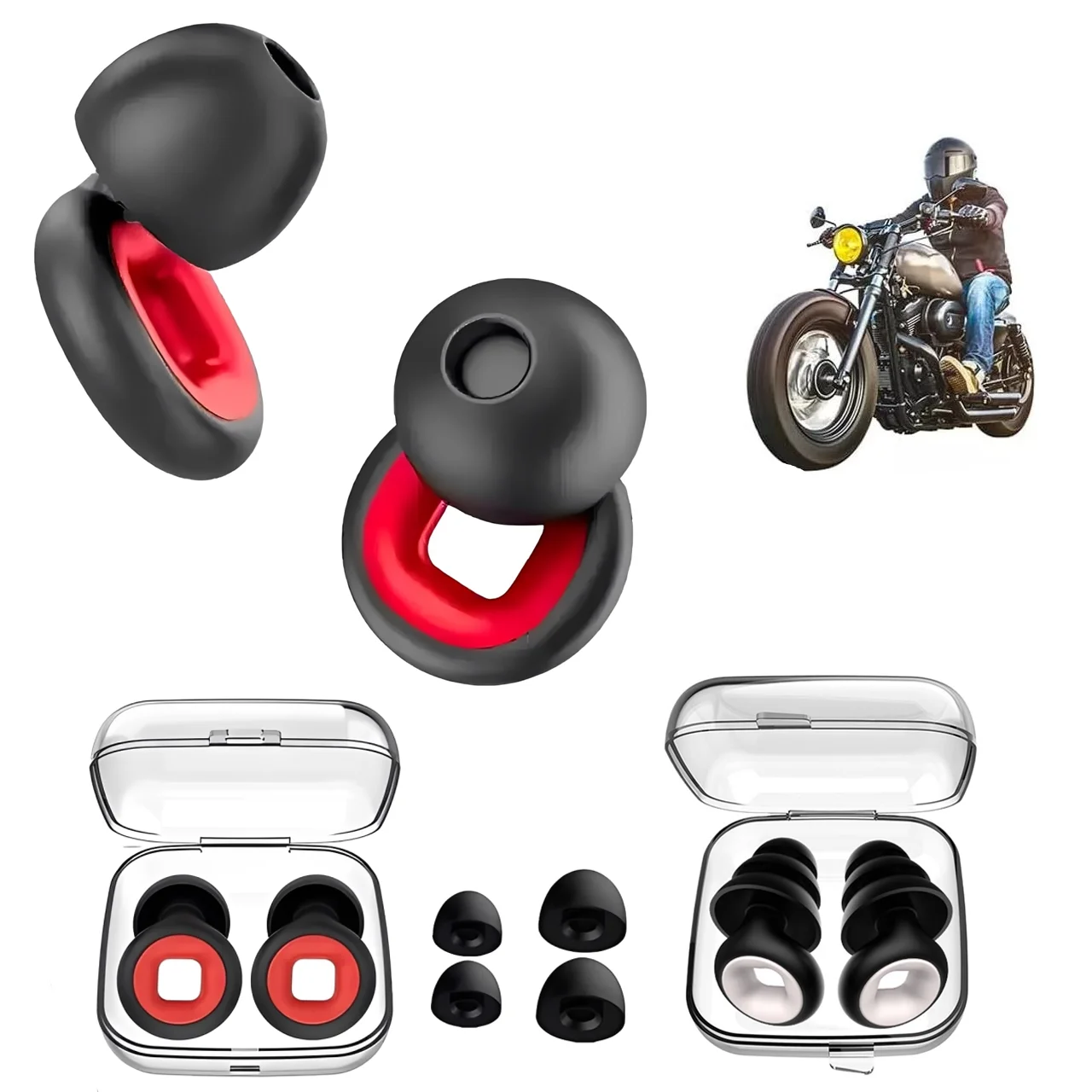 Motorcycle Noise Reduction Earplugs,Sleep Soundproof Anti-Noise Mute Earplugs, Portable Riding Equipment for Bikers, Sleeping
Motorcycle Noise Reduction Earplugs,Sleep Soundproof Anti-Noise Mute Earplugs, Portable Riding Equipment for Bikers, Sleeping
