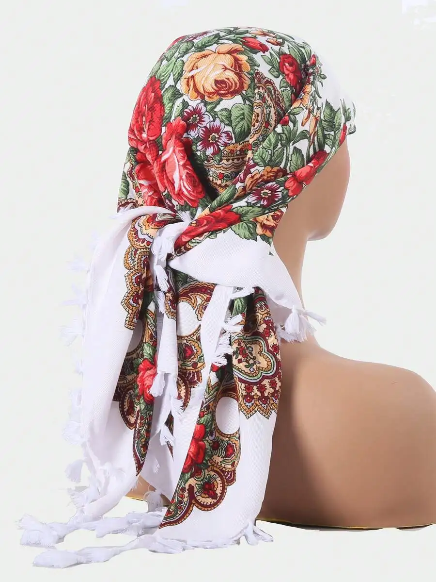 Womens Floral Printed Square Scarf Turban Shawl Warm Dustproof Headscarf For Winter Travel Beach
Womens Floral Printed Square Scarf Turban Shawl Warm Dustproof Headscarf For Winter Travel Beach