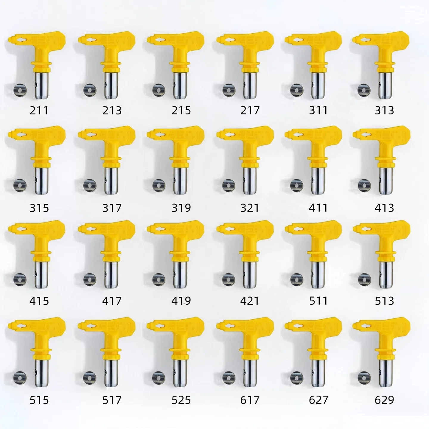 24Pcs Reversible Airless Paint Sprayer Tips 315 515 517 Yellow Spray Gun Nozzles for Airless Paint Sprayer Guns
24Pcs Reversible Airless Paint Sprayer Tips 315 515 517 Yellow Spray Gun Nozzles for Airless Paint Sprayer Guns