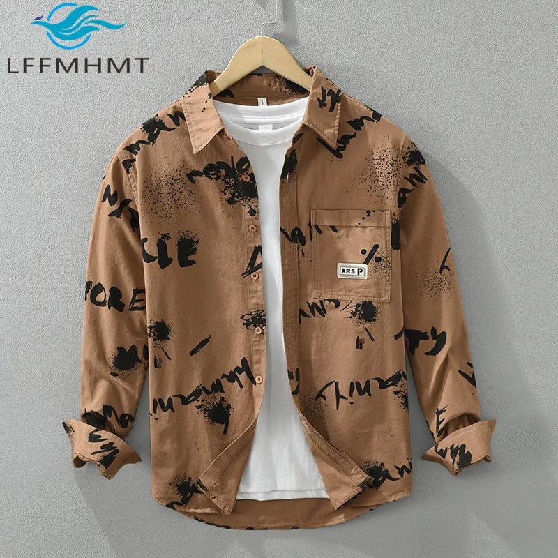 7206 New Arrival Men's Japan Style Vintage Printed Long Sleeve Shirt 100% Cotton Good Quality Casual Versatile Mens Daily Tops
7206 New Arrival Men's Japan Style Vintage Printed Long Sleeve Shirt 100% Cotton Good Quality Casual Versatile Mens Daily Tops